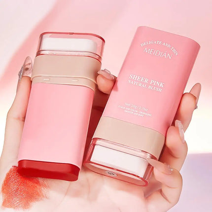 MEIDIAN Matte Blush Cream 20g Nude Three-color Waterproof Smudge-proof Lightweight Breathable Multi-purpose Cushion Blush Stick