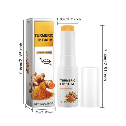 Collagen Moisturizing Lipstick Lasting Hydrate Prevent Dry Reduce Roughness Improving Gloss Enhance Turmeric Root Lip Plump Balm