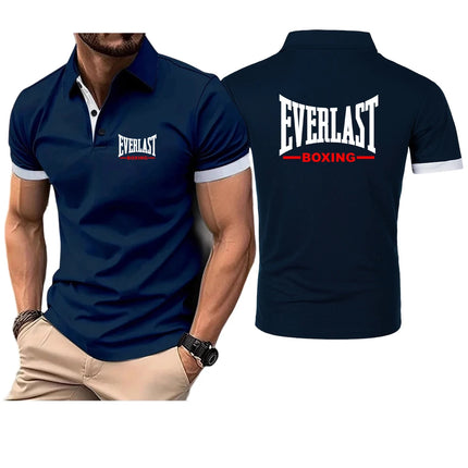 Everlast 2025 New Trendy Fashionable Spring And Autumn Short-sleeved POLO Shirt For Daily Commuting Casual Comfortable Tops