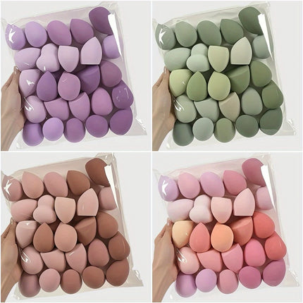 8Pcs Hydrophilic Makeup Sponge Set - Assorted Shapes & Powder Foundation | Non-Latex Flawless Application Professional Kit