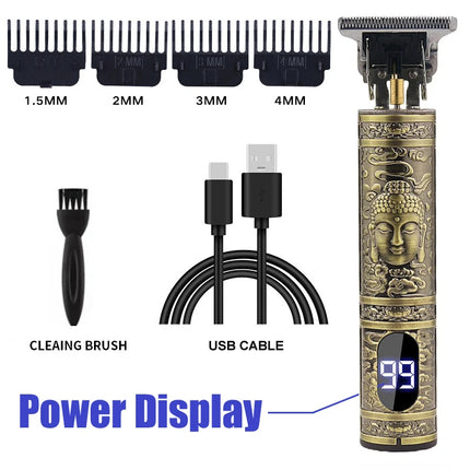 Portable Mens Beard Hair Clipper T9 Professional Electric Hair Cutting Rechargeable Hair Clipper Barber/Hair Clipper Accessories