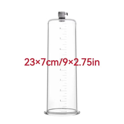 Acrylic Penis Pump Accessories Vacuum Penis Enlargement Device Masturbation Vacuum Pump Flange Pump Penis Cylinder Set Sex Toys