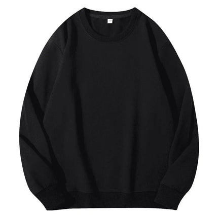Men's and women's velvet crew neck sweater jumper casual wear cotton custom embroidery logo clothing design