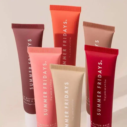 Summer Friday's Vanilla Beige Lip Balm Moisturizing Transparent Lipstick Set Smooth Soft Tube Mirror Lip Gloss Lip Makeup
