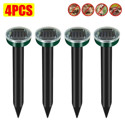 1/4PCS Outdoor Solar Powered Animals Repeller Outdoor Waterproof Repellent for Outdoor Lawns Garden Farmland Plant Protection