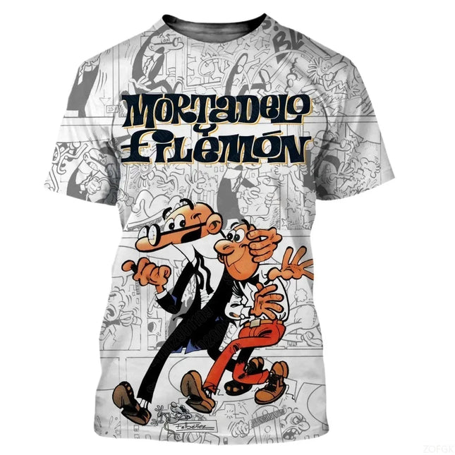 2025 New Men's Anime Graphic T-Shirt Summer Collection - 3D Printed Casual Loose Fit Round Neck Comfortable Top