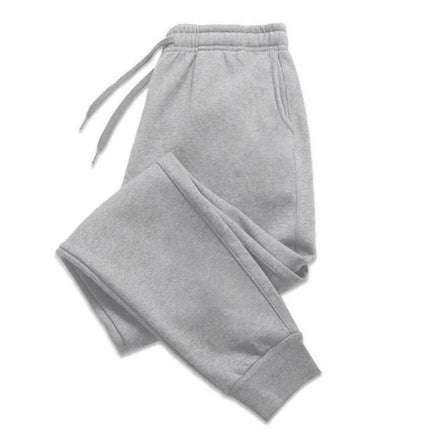 New Winter Men's Sweatpants Korean Fashion Thick Warm Wide Leg Straight Loose Track Pants Male Casual Thermal Velvet Trousers