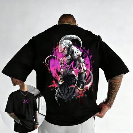 2026 New Dragon Ball Anime T-shirt 2026 Summer New Majin Buu Printed Men's and Women's Trendy Versatile Casual Short Sleeve Top