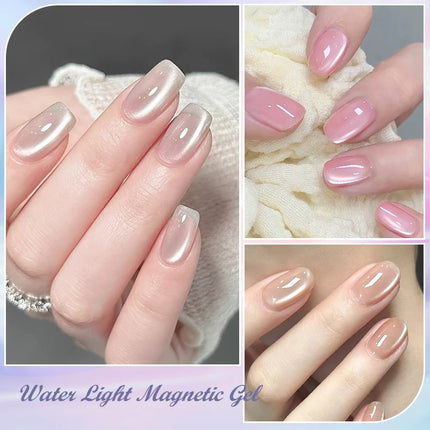 8ml Water Light Cat Magnetic Gel Nail Polish Shiny Effect Semi Permanent Soak Off UV LED Gel Varnish Manicure DIY Nail Supplies