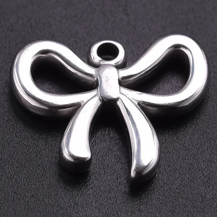 Breloque Metal Love Stainless Steel Flower Pendants For Jewelry Making Earrings Bracelets Headwear DIY Heart Charms Accessories