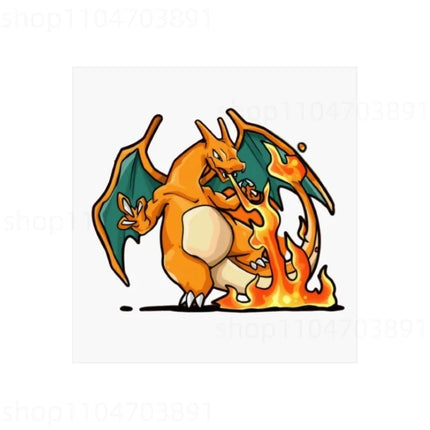 Pokemon Heat Transfer Stickers Anime Pikachu Cartoon Character Decal DIY Fashion Clothes Hat Bags Patches Ironing Decor Applique