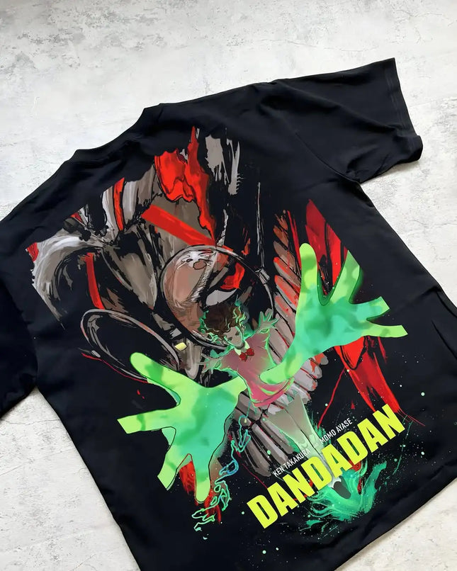 Dandadan T-Shirt Women Men Oversized Y2k Short Sleeve Funny Anime Pure Cotton Casual Harajuku Streetwear Female Male Clothing