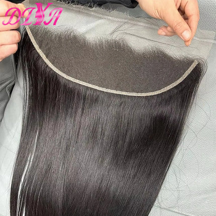 5x5 Deep Parting 100% Real HD Lace Closure Melt Skin 14-24 inch Straight Vietnamese Human Hair Pre Plucked HD Lace Frontal Only