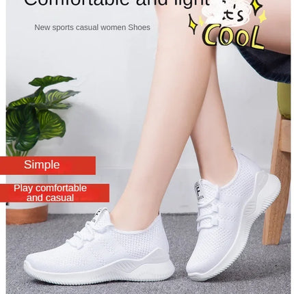 2025 Sports Running Shoes Women's Mesh Breathable Walking Women's Sports Shoes Comfortable and Fashionable Casual Sports Shoes
