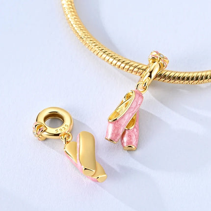 2026 Romantic Pink Color Charms Bead 925 Sterling Silver CZ Zircon Love Heart Pendants Fit Original Bracelet DIY Jewelry Gift