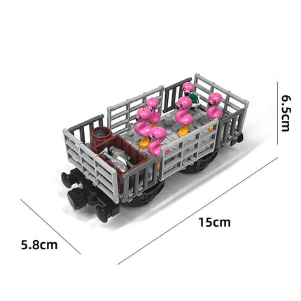 All DIY Train Toys Technical Parts MOC City Creative Idea Train Track Base Wheel Building Blocks Bricks Assembled Kids Gifts Hot