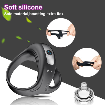 Vibrating Cock Ring Penis Ring for Man Male Chastity Ejaculation Delay Couple Vibrator Rings Penisring Adult Goods for Men