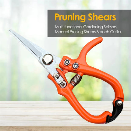 Gardening Secateurs Cutting Pruner Garden Hand Pruners Fruit Tree Pruning Shears Grape Fruit Picking Weeds Pruner Gardening Tool