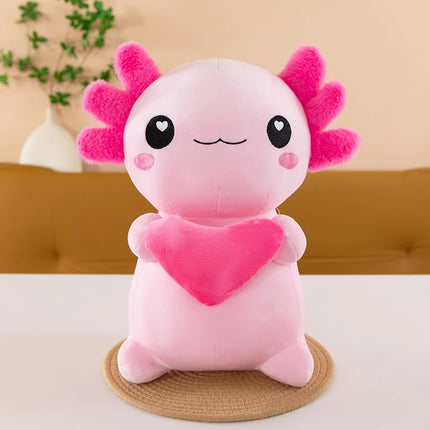 Cross-Border New Model of Axolotl Plush Toy in Four Colors, Cross-Border Hexagonal Dinosaur Toy, Soft Axolotl for Couples