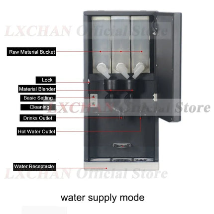 HomeWise Commercial Instant Beverage Machine 7Hot Different Drinks Hot Water Flavor Adjustment Have CE Coffee Maker 220-240V