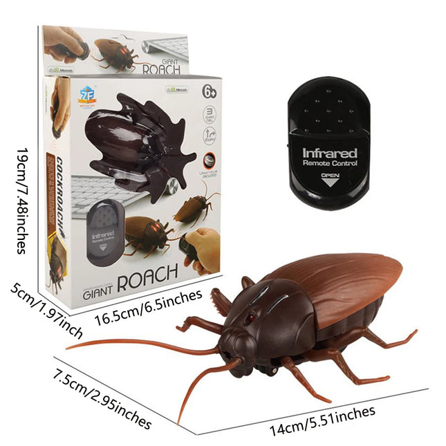 Trick Prank Play Party Novelty Toy Plastic Simulation Cockroach Scare Toy Scary Props Adventure Cockroach with Remote Control
