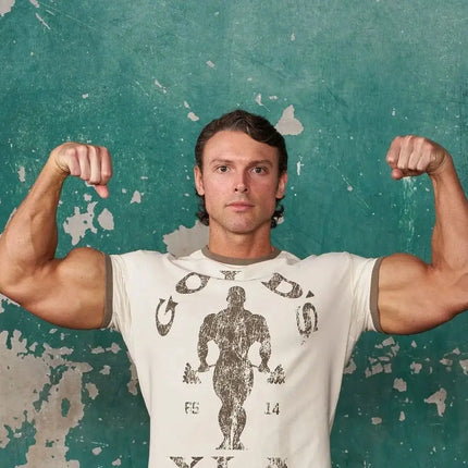 Men Fitness Cotton T-Shirt Printed - Summer Breathable Gym Running Top