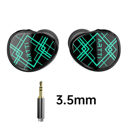 ARTTI R2 In-Ear HiFi Earphones 10mm Beryllium Diaphragm Dynamic Coil Wired IEMs Monitor Headphone with 0.78 2pin 3.5/4.4mm Plug