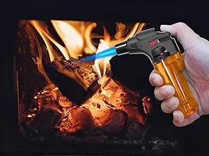 Butane Refillable Jet Flame Torch Lighter Windproof Torch for Candle Fireplace Camping Grill BBQ Lighters