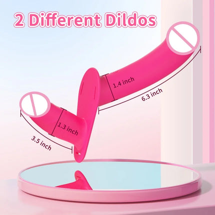 Double Penis Vibrator Dual Ended Strap on Elastic Harness Belt Strap On Dildo Adult Sex Toys for Woman Couples Anal Soft Dildos