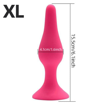 4 Sizes Silicone Dildo Sucker Anal Butt Plug Unisex Wearable Stopper Adults Sex Toys for Men Women Prostate Trainer Massager