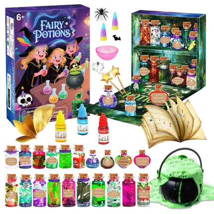 DIY Fairy Magical Potions Kit Witches' Magical Color Changing Freezing Potions Art Craft Kit Science Experiments Games Kid Craft