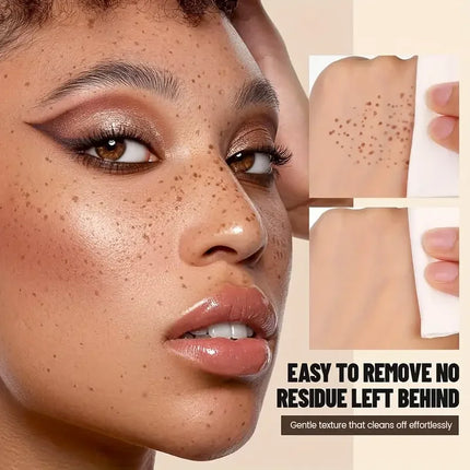 Fake Freckle Pen, Natural and Realistic Freckle Makeup for Sun-Kissed Face, Waterproof,Long-Lasting, Quick-Drying, 5-Point Stamp