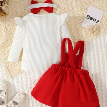 New Autumn And Winter Solid Color Ha Yi Small Bow Dress Headband Three Piece Set, Suitable For Daily Outings