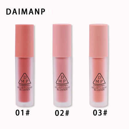 Pink Liquid Powder Blusher Creates Healthy Ruddy Complexion  Waterproof Moisturizing  Hard To Take Off Makeup Facial Cosmetics