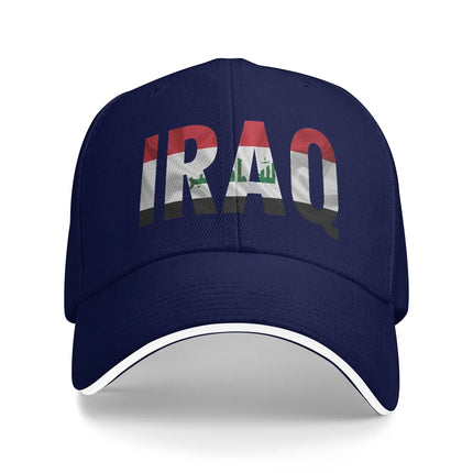 Women Men Iraq Flag Iraqi Outdoor Hat  Trucker Cap Casual Baseball Cap Snapback Hats