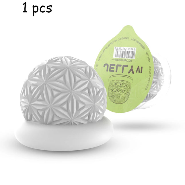 Male Eggs Sex Tools Glans Exercise Jelly Aircraft Cup Stretch Men Mini Massager Masturbation Men Penile Exercise Training Device