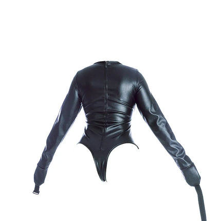 Arm Binder Glove Sleeves,Behind Back Bondage Armbinder,BDSM Leather Handcuffs Straight Jacket,Sex Toys For Couples