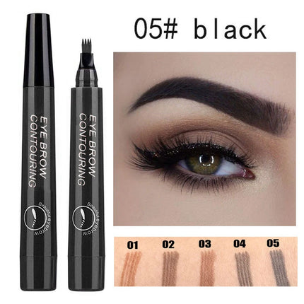 4 Point Eyebrow Pencil Maquillajes Para Mujer Waterproof Liquid Eyebrow Pen Makeup Long Lasting Cosmetic Microblade Brow Pencil