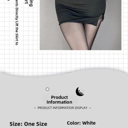 Sexy Pure Desire Summer Top Skirt Set Secretary Style OL Career White Shirt Women's Slim Fit Casual Fashion V-neck Polyester
