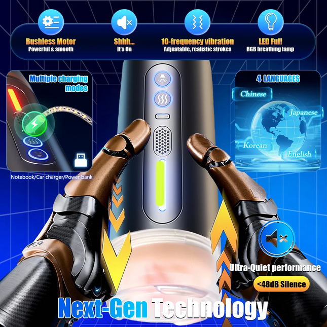Automatic Male Masturbator Cup Adult Supplies Pocket Pussy Intelligent Voice Blowjob Vaginal Penetration Sex Toys For Men