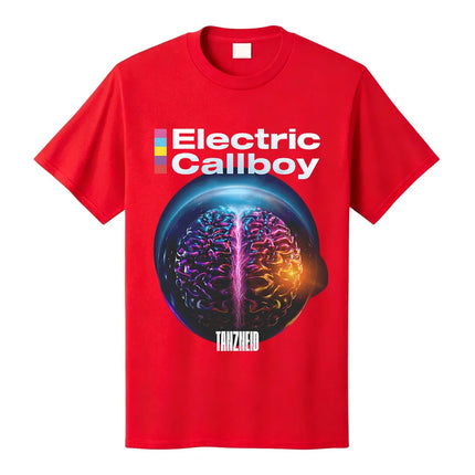 Tanzneid Album Cover Shirt ELECTRIC CALLBOY Band Design T-shirt Unisex Streetwear Cotton Loose Women Men Tshirts Graphic Merch