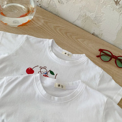 Baby Short Sleeve T-Shirt Infant Girls Boys Tees 2025 Summer New Breathable Fresh Comfortable And Stylish Printed Top Costume