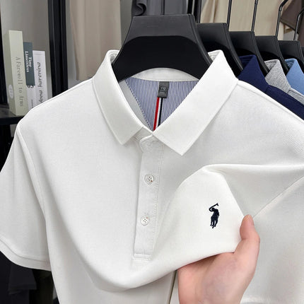 Luxury brand short sleeve polo shirt, exquisite pony embroidery, summer new breathable T-shirt, new fashion Paul men's wear