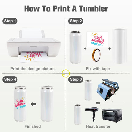 350ml 500ml Sublimation Blank Tumblers Can Stainless Steel Thermos Bottle Double Wall Insulated Cup With Lid Straw Water Bottle