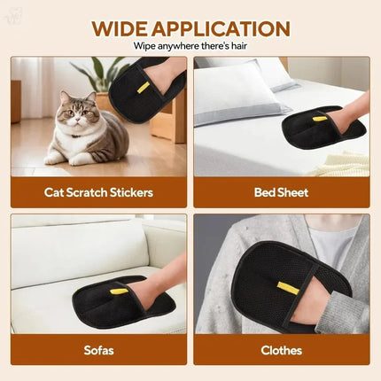 Pet Hair Remover Portable Washable Clothes Hair Dehairing Gloves Pet Cleaning Products Pet Accessories