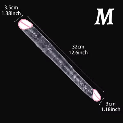 Double headed realistic dildo long penis double penetration Adult Sex Toys For G Spot Vagina Anal Sex Designed for lesbian women