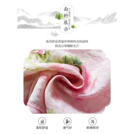 Thin Comfortable Summer Girl Sets Ethnic Style Children Clothing Kids Clothes Dance Wear Performance Costume Chinese Style Hanfu