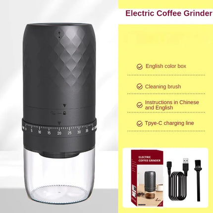 Portable Coffee Grinder Electric USB Rechargeable Home Outdoor Blender 40Gears External Adjustable Coffee Beans Grinding Kitchen