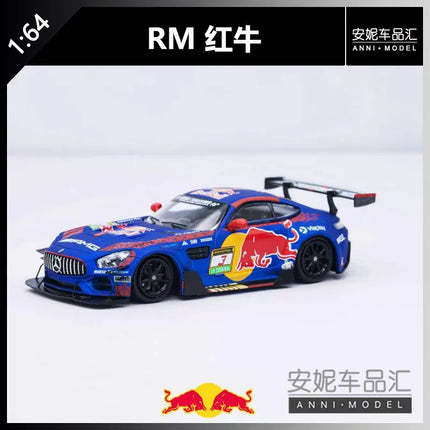 Rhino Model Rm 1:64 Mercedes-Amg Gt S No.3 Red Bull Racing Livery Diecast Model Limited 699 Pcs Toys Boy Kid Christmas Gift Toy