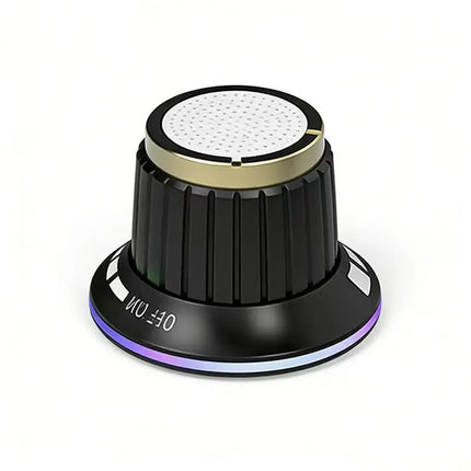 Portable Bluetooth Speaker Wireless Magnetic Knob Speakers TWS Mini Audio Player With Colorful LED Light Stereo Surround Sound